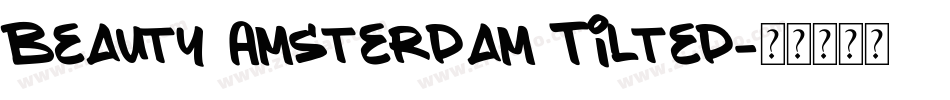 Beauty Amsterdam Tilted字体转换